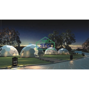 High-end High-strength Aluminum Profiled <b>Egg</b>-shaped Space Fortress Dome <b>House</b> - Product Image 2