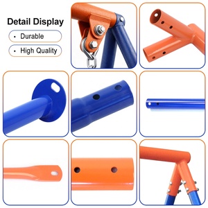 <span class=keywords><strong>Altalena</strong></span> per Bambini in Lega Resistente per Interni/Esterni, Set <span class=keywords><strong>Altalena</strong></span> Portatile in Metallo per Giardino e Cortile con Sedile di Sicurezza - Product Image 5