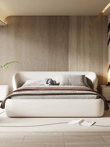 איכות גבוהה קווין קינג סייז עיצוב חדר שינה עיצוב ריהוט מודרני יוקרתי עץ יוקרתי מסגרת מיטה זוגית - Product Image 4