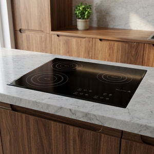 Fornello a Induzione Elettrico in Ceramica a 3 Fuochi, Piano Cottura da Appoggio per Cucina Domestica - Product Image 5