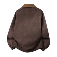 Veste à revers marron de qualité supérieure pour homme en similicuir PU, manteau personnalisé pour l'automne et les activités de plein air