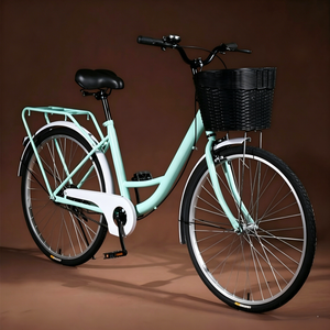 <span class=keywords><strong>Bicicleta</strong></span> Urbana Clásica para Adultos, Cuadro <span class=keywords><strong>de</strong></span> Acero al Carbono <span class=keywords><strong>de</strong></span> 26 Pulgadas, con Pedales Estándar y Transmisión por Cadena - Product Image 5