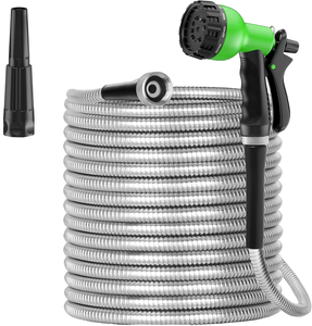 Top Bán 304 Thép Không Gỉ Vườn Ống Ống Hiệu Suất Cao <span class=keywords><strong>PVC</strong></span> Cao Su Linh Hoạt Mềm Cns 201 Kim Loại Reels Vườn Ống Reels - Product Image 2