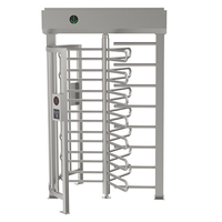 Tourniquet de salle de sport pleine hauteur IP66 avec contrôle d'accès RFID, reconnaissance faciale, empreinte digitale, code QR, anti-collision et moteur bidirectionnel sans balais