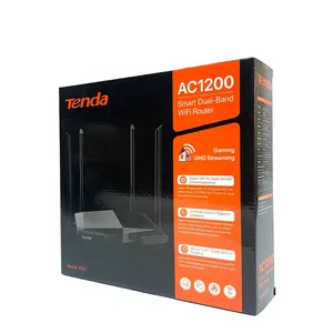 Global version Tenda AC6 1200m Smart Dual Band 1167Mbps AC1200 Wireless WiFi Router Antennas Wi-Fi Repeater, APP Remote