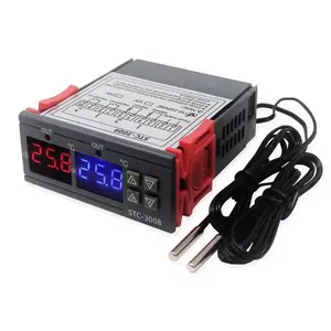 Inkubator Digital Ganda, Pengendali Temperatur Temperatur 10A STC-3008 Pendingin Pemanas 12V 24V 220V