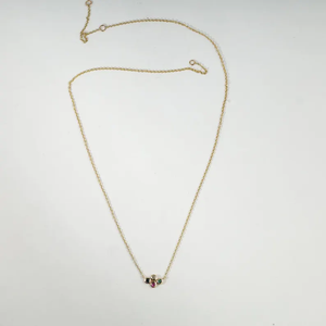 Collar de Lujo con Racimo de Piedras Preciosas en Oro Sólido de 18K para Mujer, Joyería Fina con Piedras Preciosas Naturales Coloridas - Product Image 5