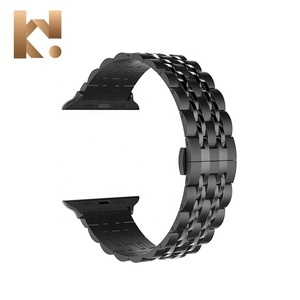 สายนาฬิกาข้อมือ Keepwin 7 Link Solid 304 สแตนเลสสตีล สำหรับผู้หญิง รุ่นหรูหรา ใช้ได้กับ Apple IWatch 9 8 7 6 5 4 3 2 <span class=keywords><strong>1</strong></span> SE - Product Image 2