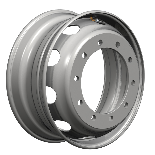 Оптовая продажа, колесные диски 22,5x9,00, колесные диски для грузовых автомобилей, серебристые, изготовленные на заказ, из стального материала, размер оригинального типа болтов