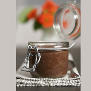 Pot en verre vide transparent de 8 oz avec bouchon en liège, couvercles à bascule pour pâté de chocolat, confiture de Noël, écologique, recyclable, imprimé sérigraphié - Product Image 4