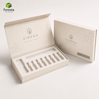 Caja de Cartón Rígido Mate Personalizada con Logotipo para Viales de 3ml, 5ml y 10ml, con Cierre Magnético y Espuma Protectora