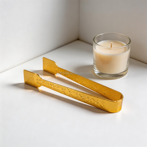 Pinze per Carbonella in Acciaio Placcato Oro, 4 Stili, per Bakhoor, Brucia Incenso, Pinzette Decorative, Clip per Carbonella, Arte Cinese/Indiana/Araba - Product Image 5