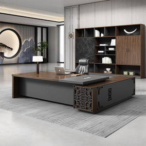 Bàn làm việc hình chữ L hiện đại cao cấp LR-BD-041, chất liệu gỗ thân thiện với môi trường, nội thất văn phòng cho tòa nhà & bệnh viện - Product Image 2