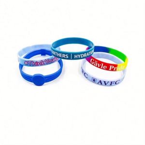 Bracelets de sport personnalisés à bas prix avec logo, bracelets vierges en silicone avec logo, bracelets claquant personnalisés, impression sérigraphique en relief - Product Image 3