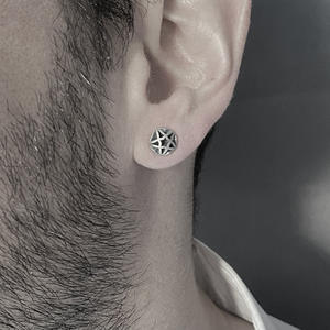 HE0059 Pendientes Punk de Moda para Hombre, Gancho Sencillo Distintivo con Mariposa Desmontable, Pendientes con Gancho Inspirados <span class=keywords><strong>en</strong></span> Hip Hop - Product Image 6