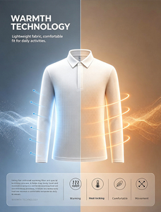 For Shirt Polyester Cotton <strong>Jacket</strong> High Elastic Light Warm Breathable Solid Outdoor Lapel for Men and Women Spot Wholesale - Product Image 5