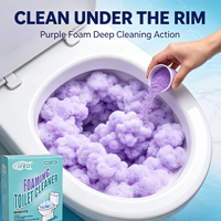 Poudre nettoyante moussante violette détartrante et désodorisante pour toilettes, marque privée, pour la maison et la salle de bain – Meilleures ventes