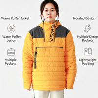 Veste d'escalade imperméable et respirante pour homme, avec fermeture éclair, motif uni, à capuche, pour l'alpinisme en haute altitude, OEM