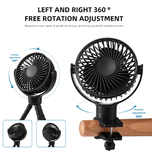 F1022 cochecito de bebé pulpo ventilador 1200mAh, cubierta de ventilador desmontable y fácil de limpiar, rango de tres velocidades, se puede utilizar como soporte - Product Image 5
