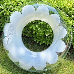 Anillo de natación de flores románticas círculo de tubo de natación inflable de celebridad de PVC grueso para niños y adultos - Product Image 2
