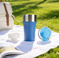 Gobelet à vide moderne en acier inoxydable à double paroi de 32oz couvercle étanche détachable 6-12 heures d'isolation thermique sans BPA