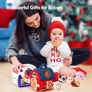 Jouet en peluche poupée Mini Beagle ferme petite maison figurine jouets sensoriels éducatifs pour enfants - Product Image 4