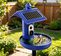 Mangeoire intelligente pour oiseaux HiBirds HB-F4 avec batterie 5200mAh, étanche IP65, capable de reconnaître 10000 oiseaux via l'application caméra, compatible WiFi