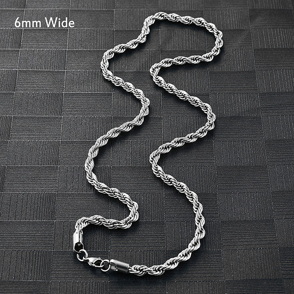 6mm Wide Silver