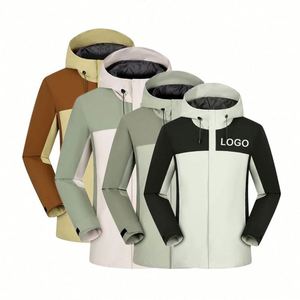 Vestes coupe-vent de sport d'extérieur personnalisables avec fermeture éclair, imperméables, coupe-vent, grandes tailles, pour la randonnée et les voyages, imprimées - Product Image 1