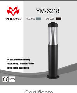 Lámpara de bolardo solar de estilo nórdico IP65 ETL certificado impermeable COB LED para hoteles jardines suministro directo de fábrica de aluminio China - Product Image 4