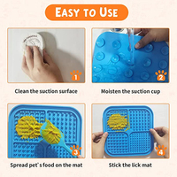 Tapis lipoïque en Silicone pour chien, bol Anti-morsure de votre animal de compagnie, pour chiot et chat