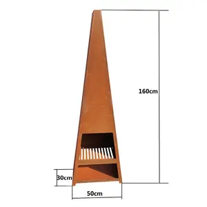 Chimenea cerobong api luar ruangan, tempat lubang api taman luar ruangan