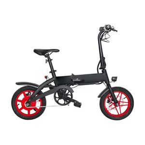 Bicicleta Plegable Premium para Mujer de 14 Pulgadas, Cuadro de Acero, Motor sin Escobillas de 250/500W en el Buje Delantero, Batería de Litio con Autonomía de 60 km, Certificación CE ISO - Product Image 2