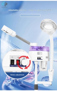 Vaporisateur facial électrique professionnel à <span class=keywords><strong>ozone</strong></span>, homologué CE, avec brume nano, tête rotative à 360° et compresse chaude pour les spas et salons <span class=keywords><strong>de</strong></span> beauté - Product Image 3