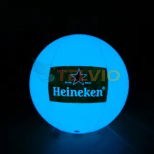 Custom Logo Opblaasbare Led Ballon Enorme Buitenballon Reclame Opblaasbare Ballon Licht Voor Kunsttentoonstelling