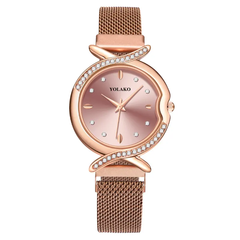 New Elegant Fashion Diamond Bracelet Ladies Watch Casual Luxury Female Student Magnet Watches