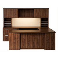 Bureau de direction moderne en L, très vendu, avec tiroirs de rangement – structure en acier et aluminium durable et écologique, garantie 5 ans
