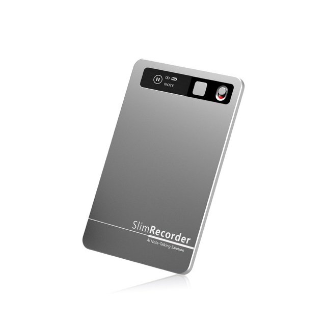 Smart Ultra-thin AI Recorder with Magnetic Suction Aluminum Alloy MP3 Meeting Minutes Synchronous Translation Card for Business