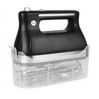 Batteur à main turbo 300W 5 vitesses avec fouets et crochets pétrisseurs, facile à nettoyer, pour la pâtisserie, petit appareil de cuisine électrique, batteur à main