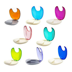 กล่องใส่ฟันปลอม กล่องเก็บของเคมีภัณฑ์ในครัวเรือน ที่ใส่ฟันปลอม ที่เก็บอุปกรณ์ดูแลฟันปลอม ถ้วยใส่ฟันปลอมแบบแข็ง วัสดุพลาสติกสำหรับแช่ฟันปลอม - Product Image 4