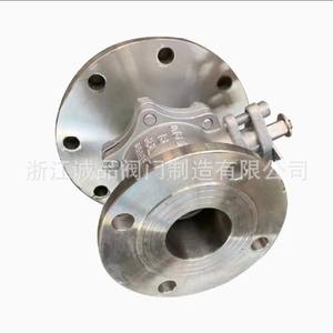 Válvula de Bola de Descarga Manual FQ41F-16 25, Acero Inoxidable 304/316L, Válvula de Bola con Brida, Reduce el Agua y los Medios Gaseosos - Product Image 1