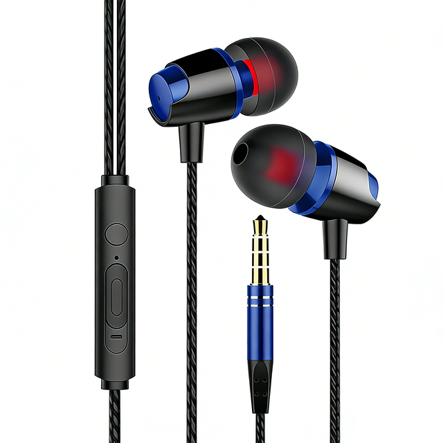 JEB001 Type-C Wired In-Ear Stereo Headphones Microphone Music Earphones & Headphones
