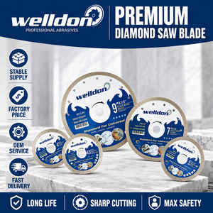 Lame de scie diamantée Welldon de 180 mm (7 pouces) avec un segment énorme pour une coupe rapide de la pierre, <span class=keywords><strong>disque</strong></span> à longue durée de vie pour le granit et le marbre - Product Image 1