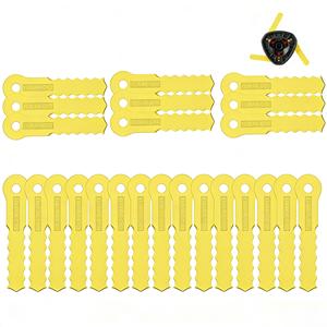 ใบมีดสำรองแบบ Push-N-Load รุ่น TLWAR-01 70289A จำนวน 24 ชิ้น สำหรับเครื่องตัดหญ้าไร้สาย Weed Warrior PivoTrim Ugly Head Craftsman ที่ใช้แก๊ส - Product Image 1
