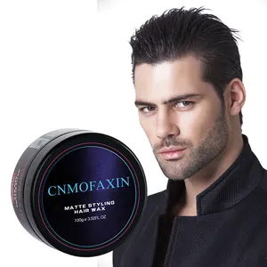 Oem 120g पानी आधारित मोम Pomade के लिए मजबूत पकड़ हेयर स्टाइलिंग बाल मैट मिट्टी Mens