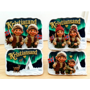 Estatua de Troll de Norge Oslo Personalizada, Resina, Islandia, Dinamarca, Noruega, Bergen, Trondheim, Suecia, Recuerdo Vikingo, Figura 3D de Troll de Pie - Product Image 3