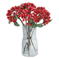 Baies artificielles en soie, petits grappes de fruits, fausses baies de houx, arrangements floraux décoratifs, arrangements de fleurs