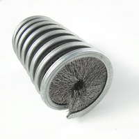 Brosse spirale industrielle en acier inoxydable sur mesure pour le nettoyage des câbles métalliques et l'élimination de la saleté
