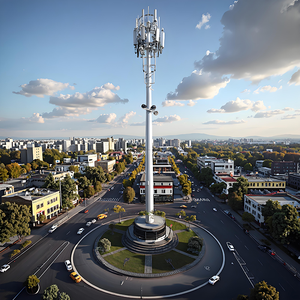 10m-60M mạ kẽm nhúng nóng cột thép đơn cực Viễn Thông GSM và tháp ăng ten wifi để truyền nhà máy tiếp nhận - Product Image 2