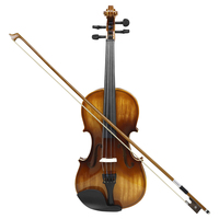 Hot Wholesale Astonvilla Violon AV-207 Prix bon marché Accessoires de corps en tilleul faits à la main 4/4 Matériau en bois massif Violon avec étui
